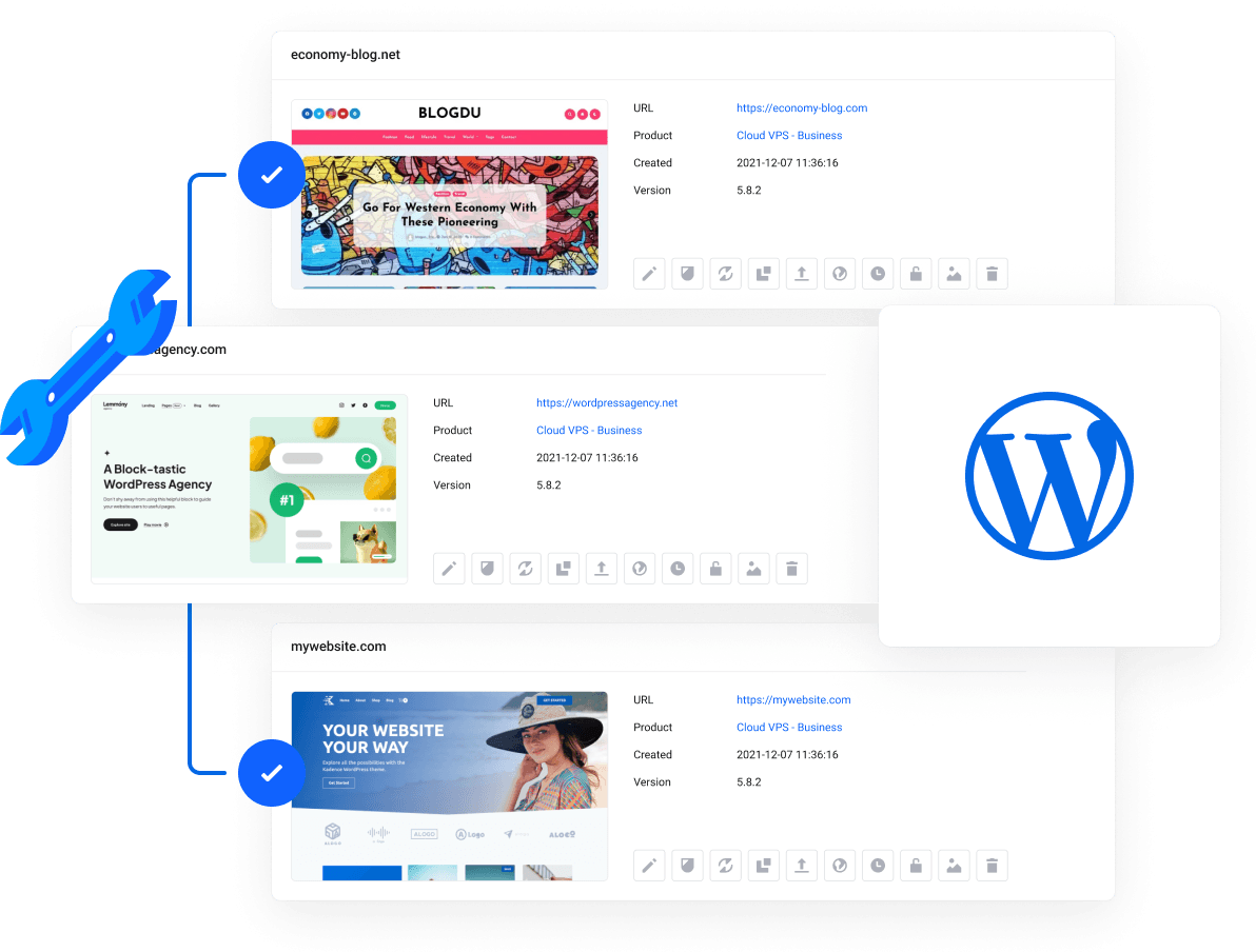 WordPress Hosting - All-in-one WordPress dashboard